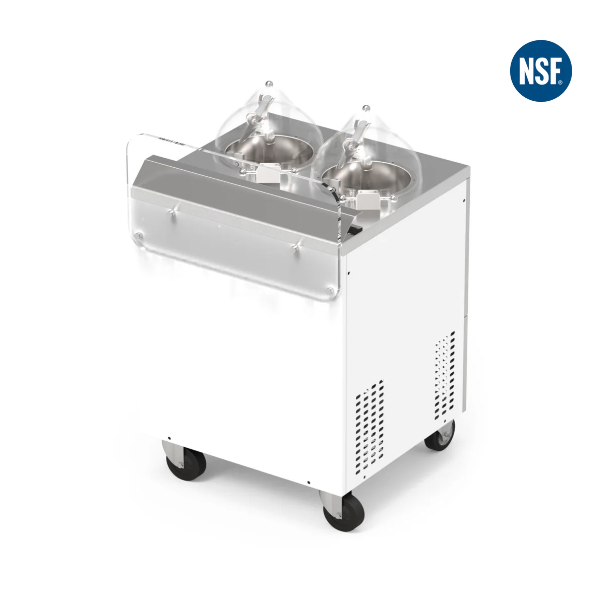 Top Churn V2 Dual Pot Countertop Ice Cream Display Machine | Two Flavors