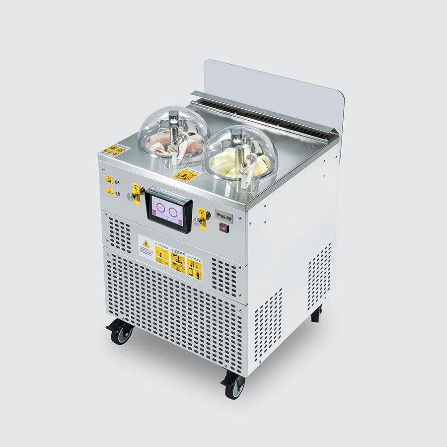 Top Churn V2 Dual Pot Countertop Ice Cream Display Machine | Two Flavors