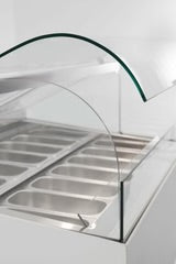 CIAM CIAO Curve Glass Gelato Showcase | Available in 12, 18, and 24 Pan Models