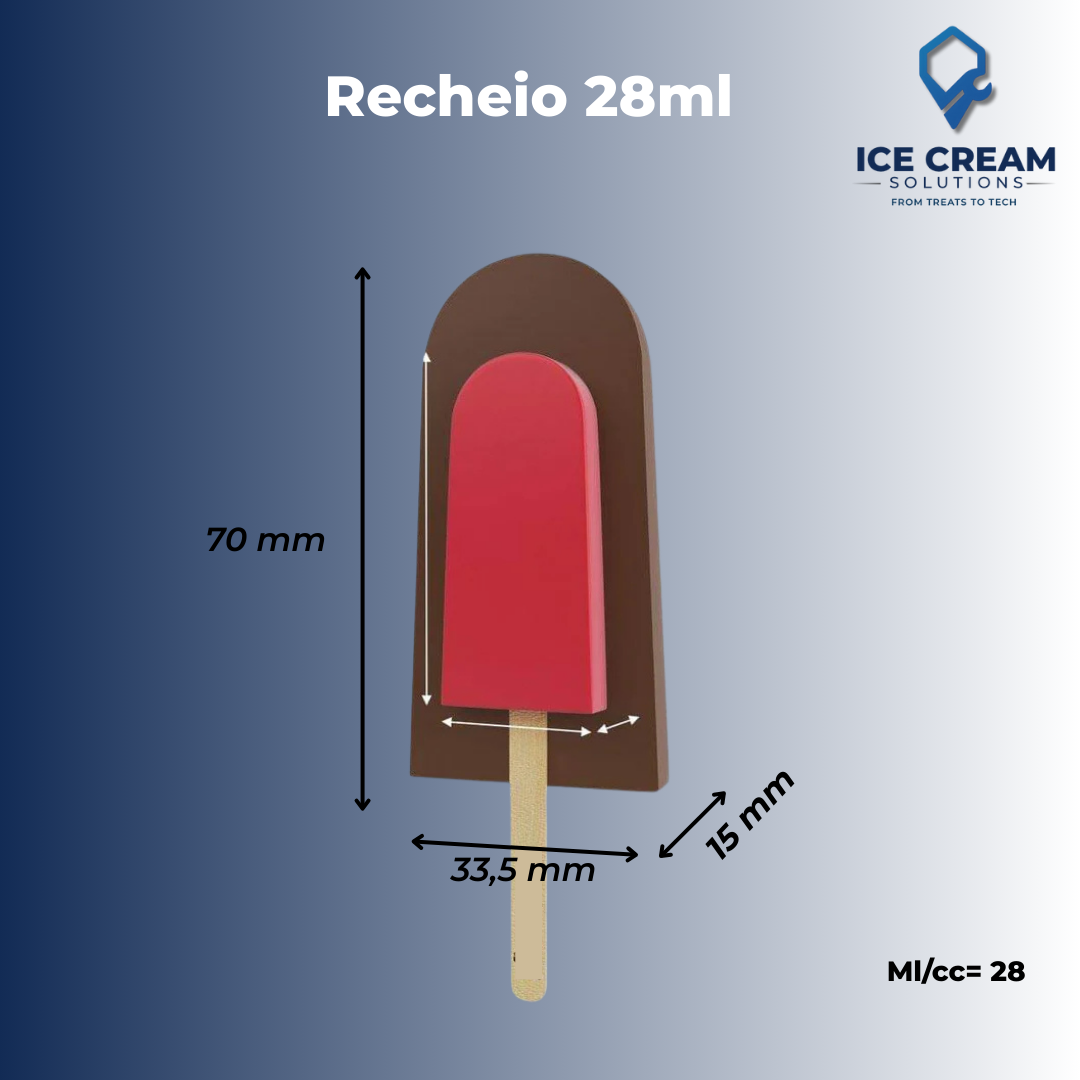 Recheio Paleta Mold | 28 ml / 0.9 oz (26 Cavities)