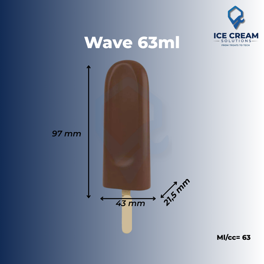 Wave Paleta Mold | 63 ml / 2.1 oz (28 Cavities)