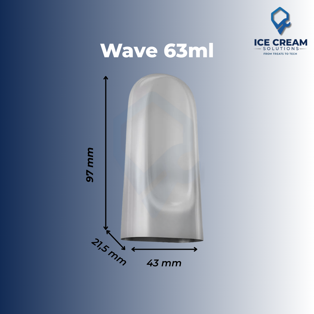 Wave Paleta Mold | 63 ml / 2.1 oz (22 Cavities)