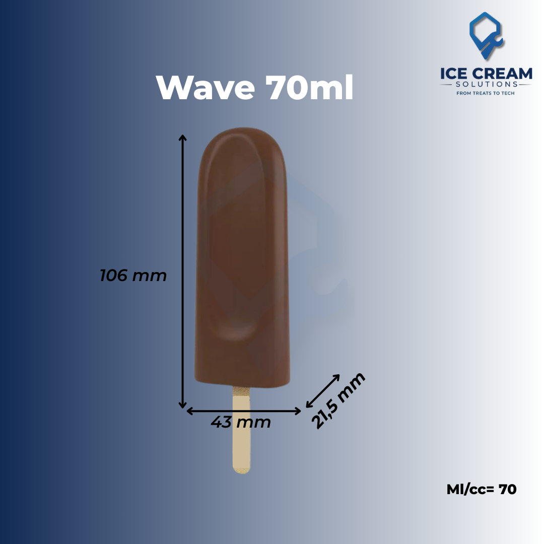 Wave Paleta Mold | 70 ml / 2.4 oz (22 Cavities)
