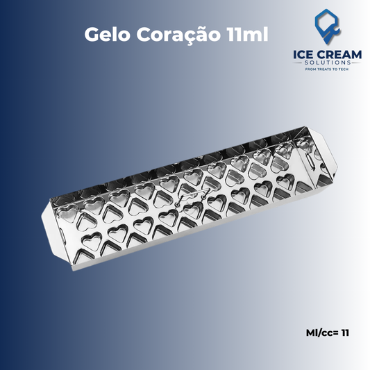 Gelo Coração Paleta Mold | 11 ml / 0.4 oz (38 Cavities)