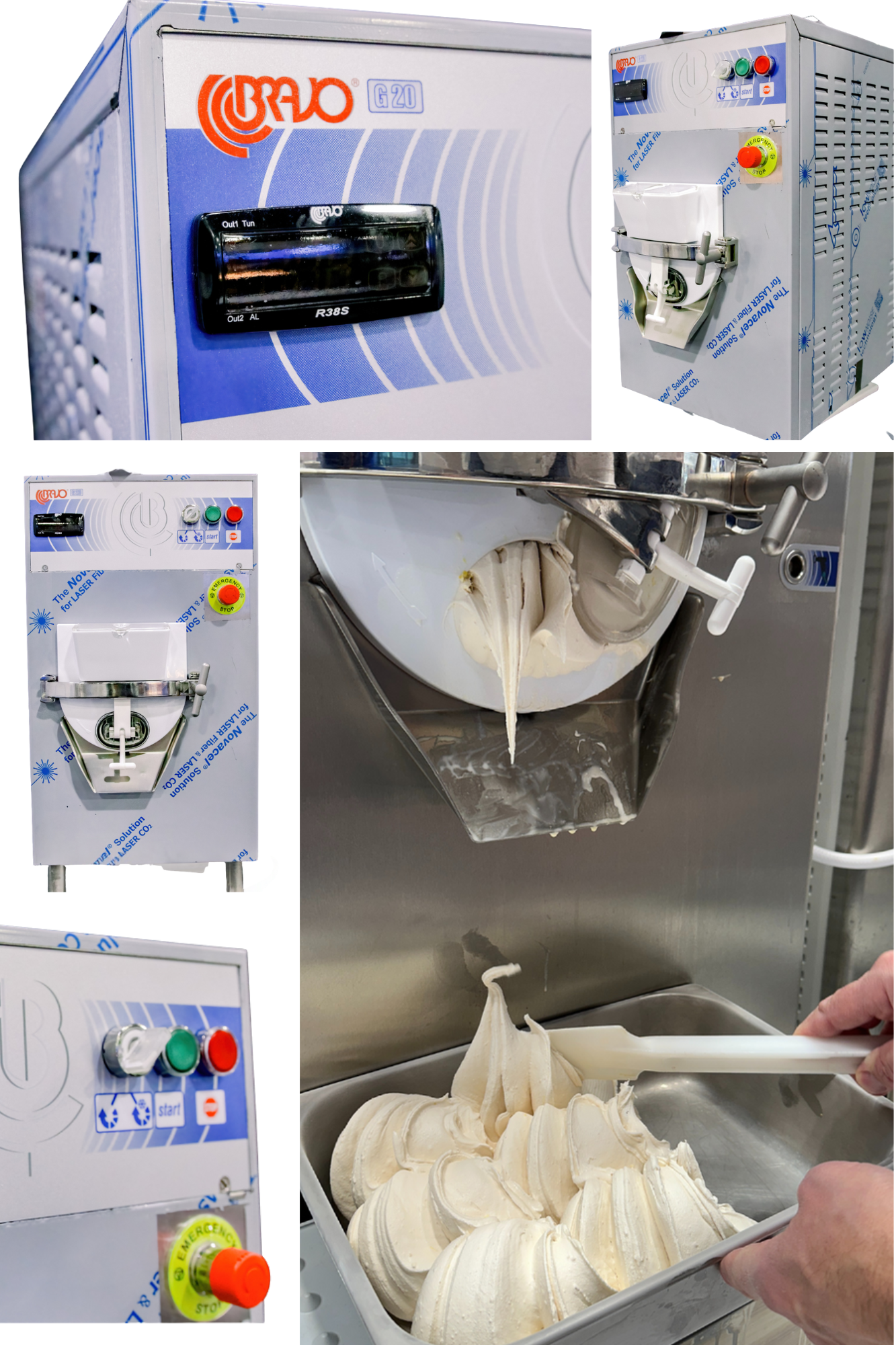 G20 - BRAVO Countertop Ice Cream Machine Batch Freezer | 1.8 Qts