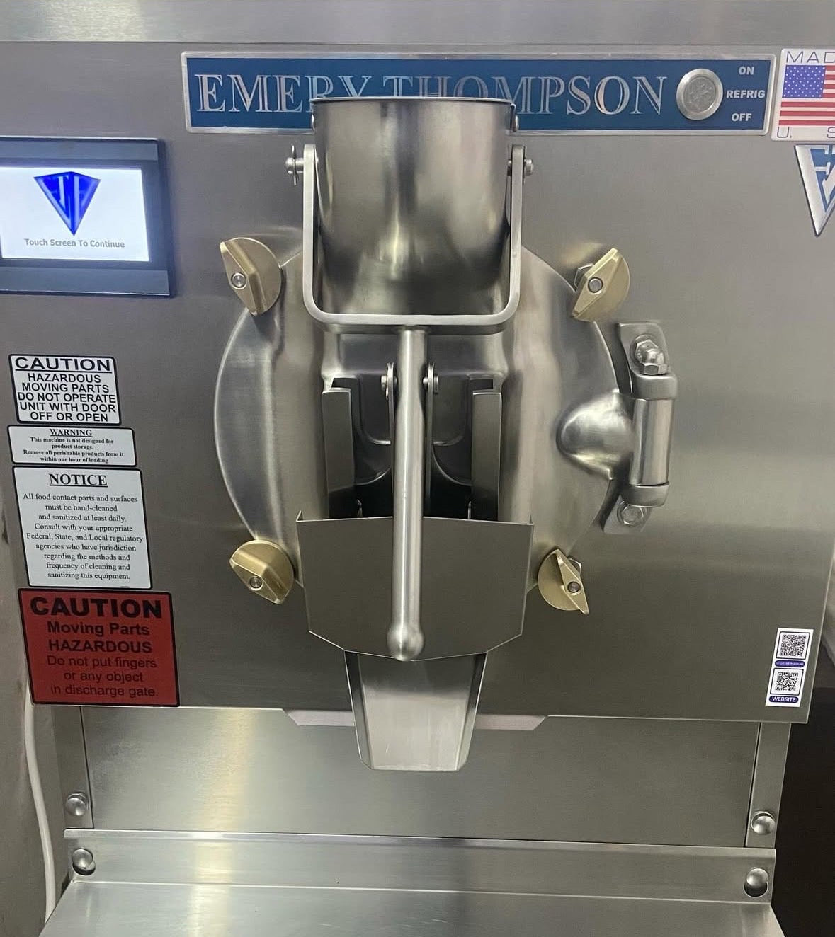 24NW/LA – Emery Thompson Ice Cream Machine Batch Freezer | 24 Qts