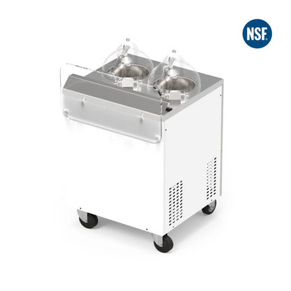 Top Churn V2 Dual Pot Countertop Ice Cream Display Machine | Two Flavors