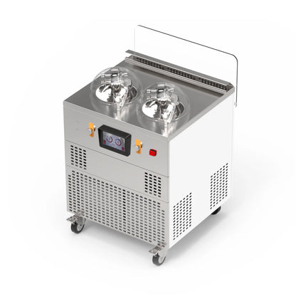 Top Churn V2 Dual Pot Countertop Ice Cream Display Machine | Two Flavors