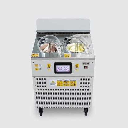 Top Churn V2 Dual Pot Countertop Ice Cream Display Machine | Two Flavors