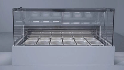 CIAM 6040 Frozen Desert Display Showcase | Available in 12, 18, and 24 Pan Models