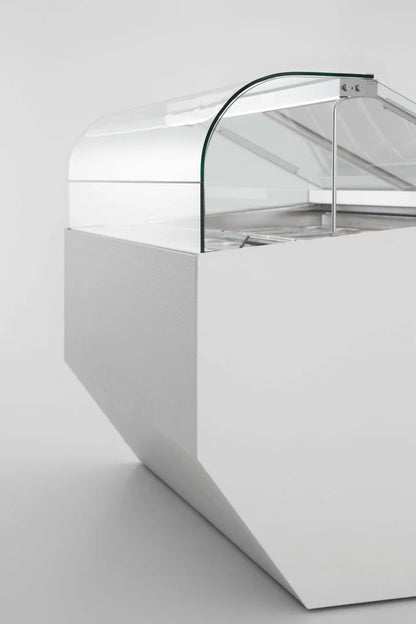 CIAM CIAO Curve Glass Gelato Showcase | Available in 12, 18, and 24 Pan Models