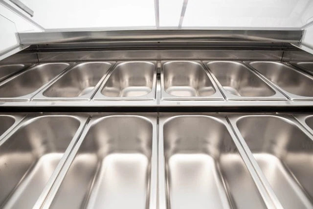 CIAM CIAO Curve Glass Gelato Showcase | Available in 12, 18, and 24 Pan Models