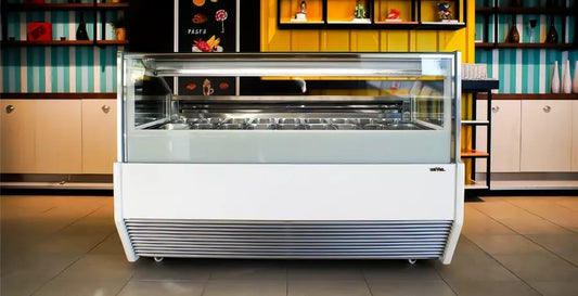 Sevel Smyrna Gelato Showcase | Available in 12, 16, 18, and 24 Pan Models