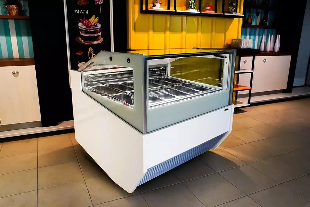 Sevel Smyrna Gelato Showcase | Available in 12, 16, 18, and 24 Pan Models