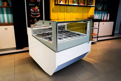 Sevel Smyrna Gelato Showcase | Available in 12, 16, 18, and 24 Pan Models