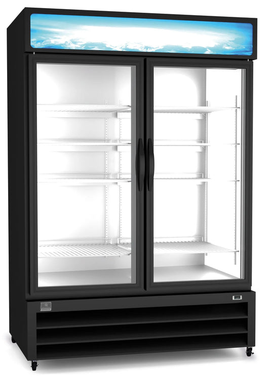 Kelvinator Reach-In Refrigerated | 49 cu. ft., 2 Glass Doors