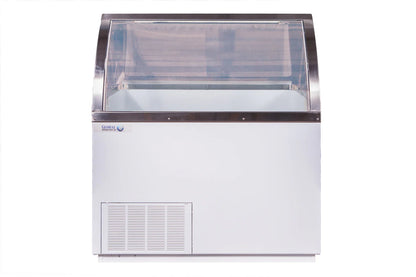 Global CKDC47V– Curved Front Dipping Cabinet |  8-Dip Ice Cream & Gelato Display