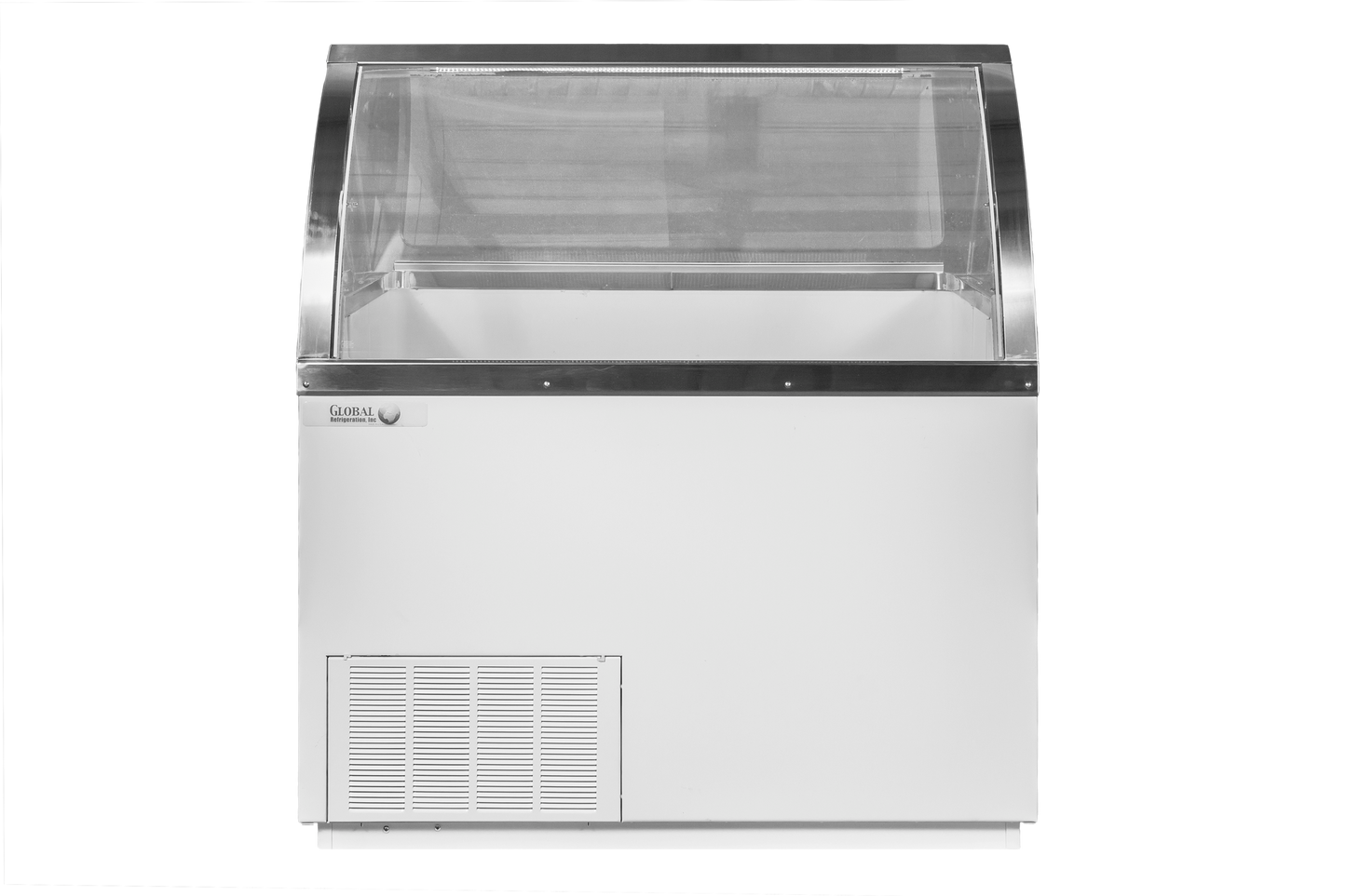 Global CKDC47V– Curved Front Dipping Cabinet |  8-Dip Ice Cream & Gelato Display
