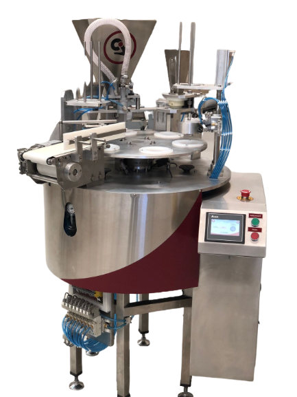 Ice Cream Sundae & Topping Pint Filling Machine