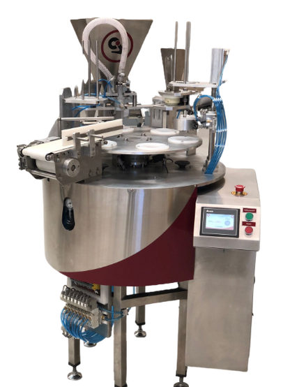 Ice Cream Sundae & Topping Pint Filling Machine