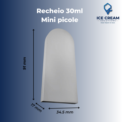 Recheio/Mini Picole Paleta Mold | 30 ml / 1.0 oz (28 Cavities)