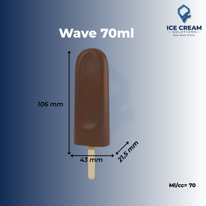 Wave Paleta Mold | 70 ml / 2.4 oz (22 Cavities)