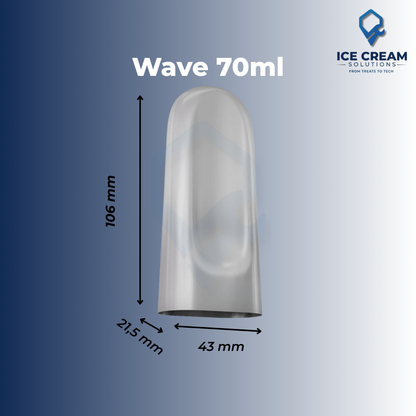 Wave Paleta Mold | 70 ml / 2.4 oz (22 Cavities)