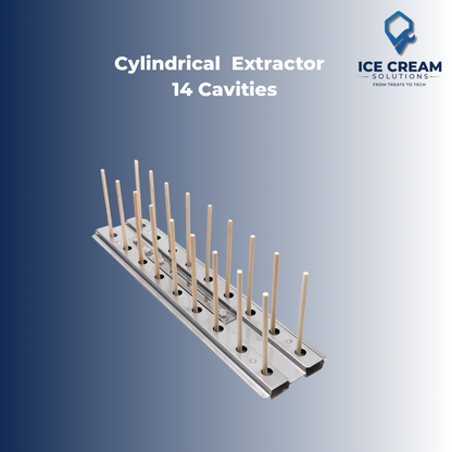 Cylindrical Stick Holder / Extractor | 14 Cavities
