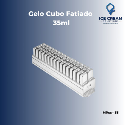 Gelo Cubo Fatiado Mold | 35 ml / 1.18 oz (28 Cavities)