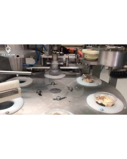 Ice Cream Sundae & Topping Pint Filling Machine
