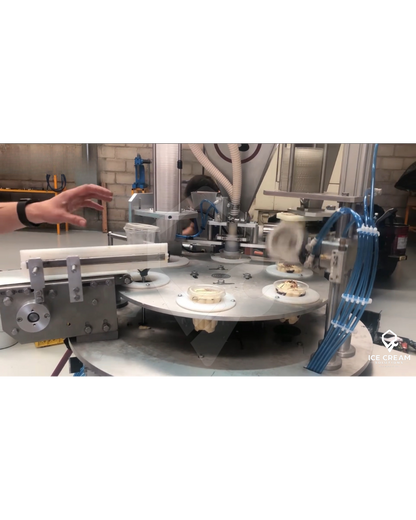 Ice Cream Sundae & Topping Pint Filling Machine